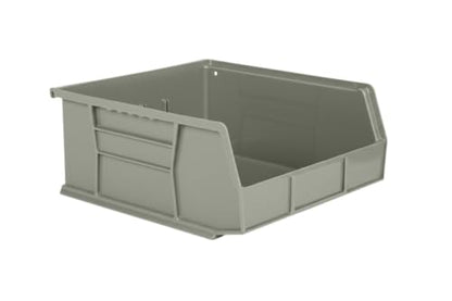 HE HUDSON EXCHANGE 11" x 11" x 5" (6 Pack) Plastic Stackable Storage Bin, Gray/Brown - color: Gray/Brown, size: 6 Pack