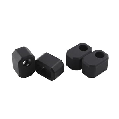FYSETC 3D Prusa Printer Accessory - MK4 MK4S Heater Block Silicone Sock: Hotend Part Insulate Protect Hot End Nozzle Print Head Cover Compatible with i3 MK3.9 XL - Black, Pack of 4