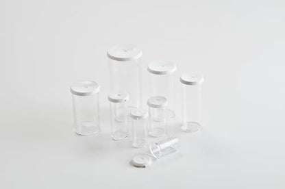 Caplugs CVV-50 CVV Series – Plastic Vial, 30 Pack, Natural Clear PP with White Cap, Vial Size 5 Drams, 0.63 Fl. Oz. Reusable Container, Sample Storage, Packaging, Display, Laboratory (ZCVV50ASMQ2)