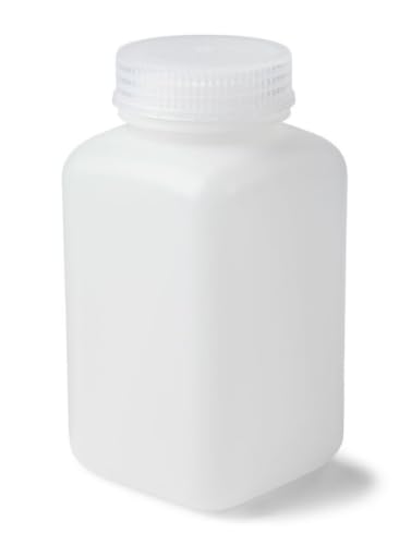 United Scientific™ HDPE Reagent Bottle, Wide Mouth, 500ml/16oz, Pack of 12 - size: 500 mL (16oz)