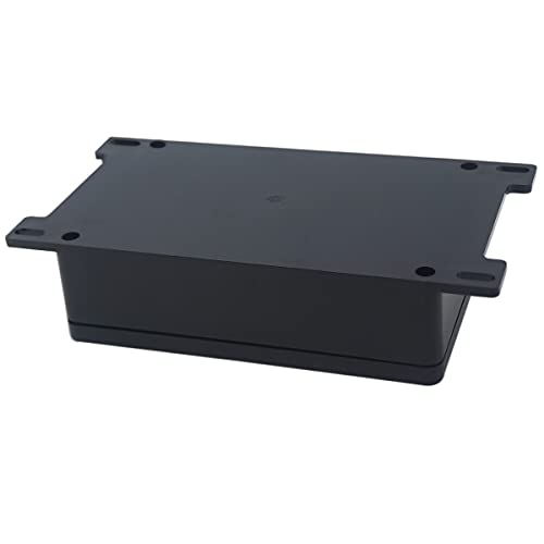 Junction Box, Zulkit Project Box Waterproof Dustproof IP65 ABS Universal Electrical Boxes Enclosure with Fixed Ear Black 5.91 x 3.94 x 1.73 inch (150 x 100 x 44 mm)(Pack of 1) - size: 5.91" x 3.94" x 1.73"(Pack of 1)