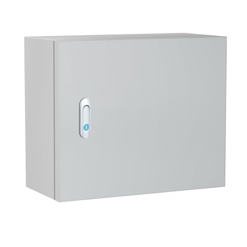 Metal Electrical Enclosure Box, Indoor&Outdoor Electrical Junction Box, Dustproof and Moisture Proof Metal Electrical Box with Safety Lock，Universal Electric Equipment Enclosure Box - size: 10"×12"×6"
