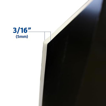 Flipside Products 36” x 48” Foam Project Boards for Presentations, Science Fair, School Projects, Event Displays and Trifold Picture Board - Single-Sided Black 3/16'' Thick - 10 Pack - color: Black, style: 10 Pack