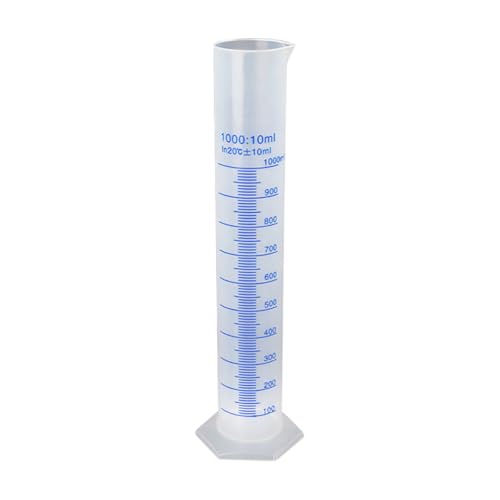 GSHLLO 100ml Plastic Graduated Cylinder Transparent Measuring Cylinder Science Measuring Tube Liquid Graduated Tool Lab Graduated Tube Clear Scientific Measuring Tool