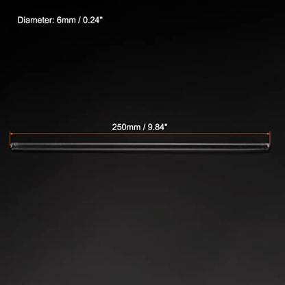 MECCANIXITY 3.3 Borosilicate Glass Stick 9.84" Length 6mm Dia Stir Rod,3Pcs