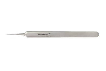 Ultra Fine Tip Tweezers Straight Tip Precision Titanium Alloy ESD Safe Micro Soldering Motherboard Work For iPhone iPad German, Silver Crafting, Watch repair ic holder 0.1mm