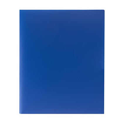 C-Line Two-Pocket Poly Portfolio, Blue, 25/Case (33955) - color: Blue, size: 25-Pack