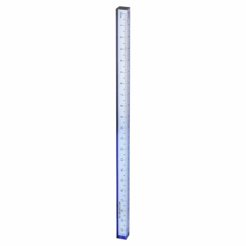 HARFINGTON Acrylic Clear Straight Rulers 20cm Metric,Blue-Gray - color: Blue-Gray, size: 20cm