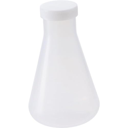 Plastic Erlenmeyer Flask Transparent Premium 50ml, 100ml, 250ml, 500ml, 1000ml Triangle Beaker Flask Wide Mouth Conical Flask Classroom