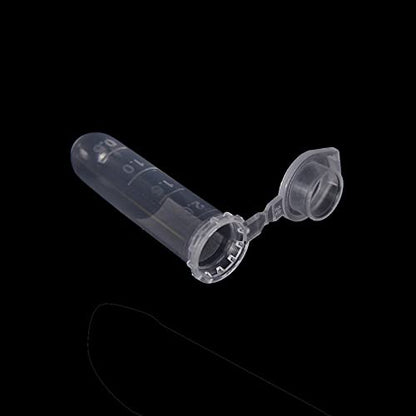2ml 500 Pcs Microcentrifuge Tubes with Snap Cap Polypropylene - size: 2ml-500pcs