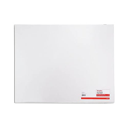 Staples Poster Board, 22x28 Inch, White, 20/Carton, for School & Office