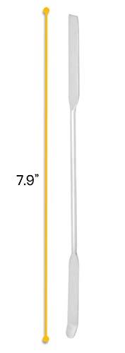 EISCO 6PK Chattaway Spatulas, 7.9" - Stainless Steel, Polished - Dual Ended, Flat & Bent End