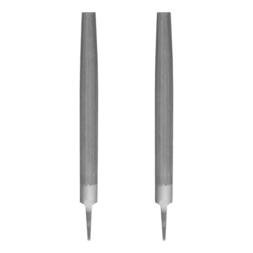HARFINGTON 10" Half Round Medium Cut File Double Cut Teeth without Handle - size: 10"