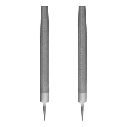 HARFINGTON 10" Half Round Medium Cut File Double Cut Teeth without Handle - size: 10"