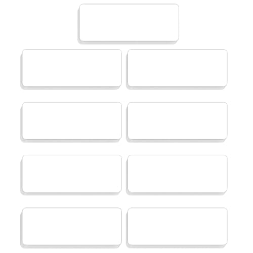 54pcs Magnetic Dry Erase Labels Reusable White Name Tags - size: 54PCS White