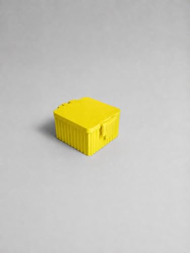 Peptide Case for Fridge, Vial Storage Box Holds 9 Vials 2ml 3ml, Yellow - color: Yellow