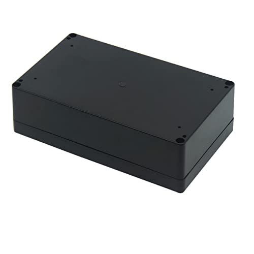 Junction Box, Zulkit Project Box IP65 Waterproof Outdoor Box ABS Plastic Electrical Boxes Electronic Enclosure Black 7.9 x 4.7 x 2.2 inch(200 x 120 x 56 mm)(Pack of 2) - size: 7.9" x 4.7" x 2.2"(Pack of 2)