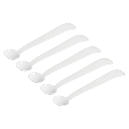 MECCANIXITY Micro Spoons 2 Gram Measuring Scoop Plastic Round Bottom Mini Spoon for Home Kitchen Powder Measurement Baking 50Pcs