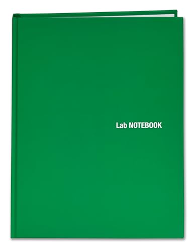 BookFactory Lab Notebook, Green, Laminate Hardbound, 100 Pages - color: Green