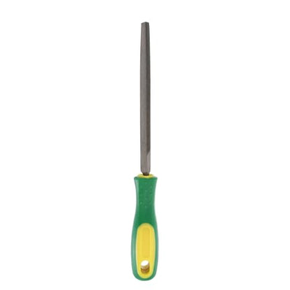 HARFINGTON Triangle Coarse Teeth Cut File 6" Double Cut Teeth High Carbon Steel Hand Rasp File Plastic Handle for Metal Wood Deburring Removing - size: 6", style: Coarse