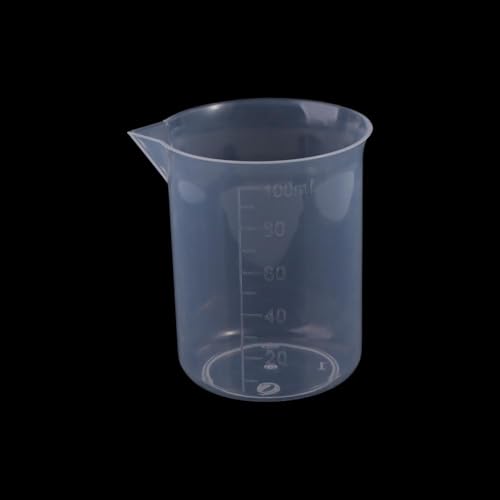 Graduated Cylinder Reusable Lightweight Measuring Cup for Kitchen Laboratory Test Plastic Portable Stackable(150ml)