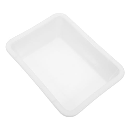 2pcs Lightweight Large Tray Utility Lab Dishes Storage Tray Organizer 7cm Depth Square Plate Acid Alkali Resistant