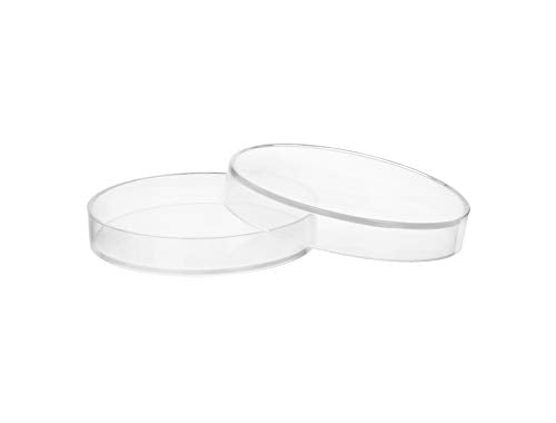 12PK Plastic Petri Dishes with Lids - 2" Diameter, 0.5" Depth - Molded in Polypropylene - Reusable, Autoclavable - Translucent - Eisco Labs