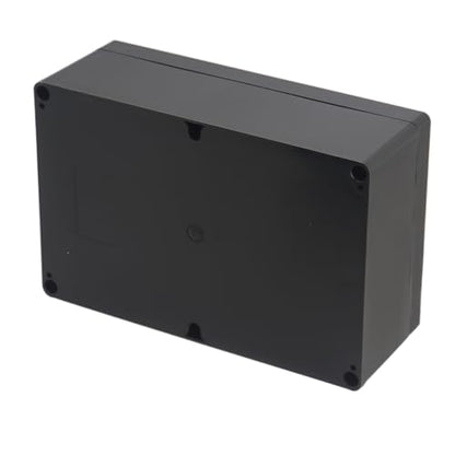 Project Box ABS Black Electrical Boxes IP65 Outdoor Waterproof Box Electronic Junction Box Power Enclosure with Cable Glands for DIY Project 9.06 x 5.91 x 3.35 inch (230x150x87mm) - size: 9.06"x5.91"x3.35"
