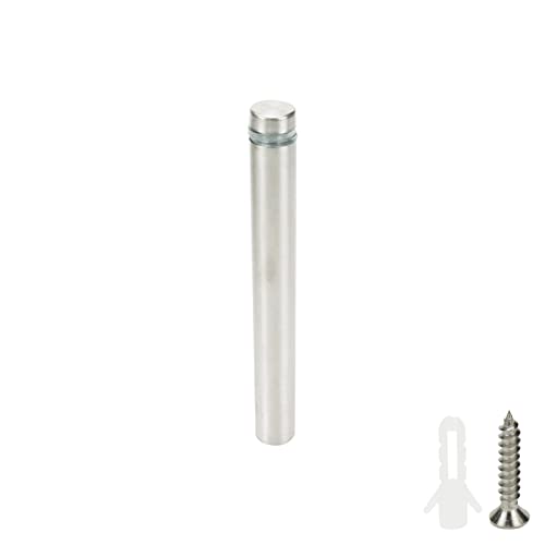 Sign Standoff Screws 0.47" Dia 4" Length Glass Standoff Bolts - 12pcs - size: 0.47" Dia x 4" Length 12pcs
