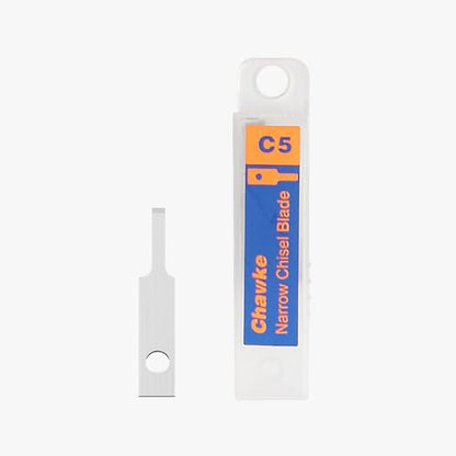 CK01 Ultrasonic Cutter Knife C5 Blade 100pcs | Narrow Chisel | for Fine Grooving, Detailed Carving, Shaping Foam, Plastic, Balsa & PCB Component Removal(C5-Narrow Chisel Blade) - style: C5-Narrow Chisel Blade