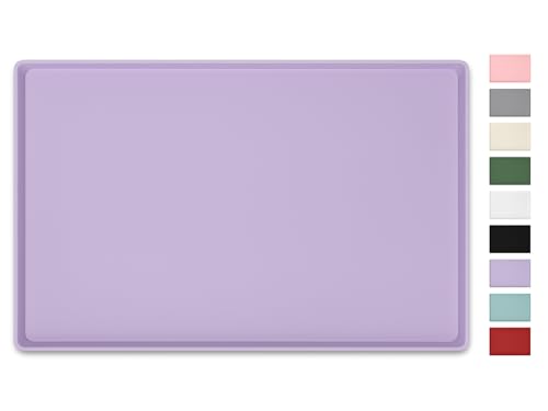 Silicone Art Mat for Crafts, 12" x 19" Waterproof Non-Slip Painting Mat - color: Purple, size: 12" x 19"