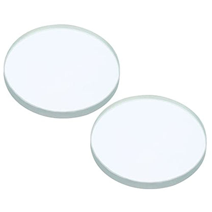 PATIKIL 8" (200mm) Focal Length Double Concave Lens, 2 Pack 50mm Diameter 5mm Height Glass Optically Polished Round Edges Lens for Physics Experiment, Clear - size: 20cm