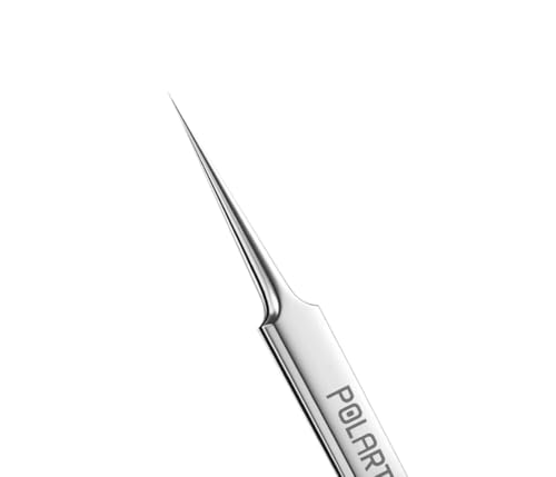 Ultra Fine Tip Tweezers Straight Tip Precision Titanium Alloy ESD Safe Micro Soldering Motherboard Work For iPhone iPad German, Silver Crafting, Watch repair ic holder 0.1mm