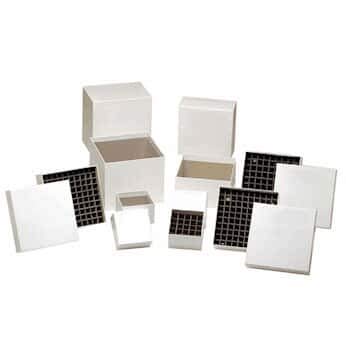Argos Technologies Cardboard Freezer Box Divider, 5-3/8 (in) x 5-3/8 (in) x 2-3/4 (in), 16-Place, for 50 mL Tubes: Pack of 12 - size: H: 2.75 in - Tubes: 16 - Tube: 50 mL