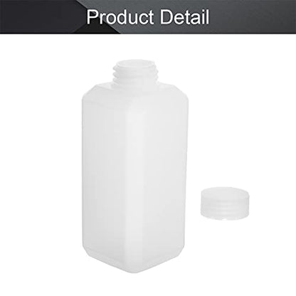 Othmro 10pcs Plastic Lab Chemical Reagent Bottles, 250ml/8.5 oz Small Mouth Liquid/Solid Square Sample Storage Container Sealing Bottles with Cap White - color: 10Pcs 8oz
