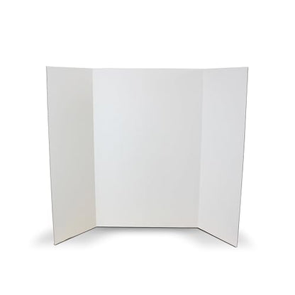 Flipside Products - 28" x 40" White 1 Ply Corrugated Project Boards, 5/32" Thick for Durable Signs, Displays, and Presentations - 18 Pack