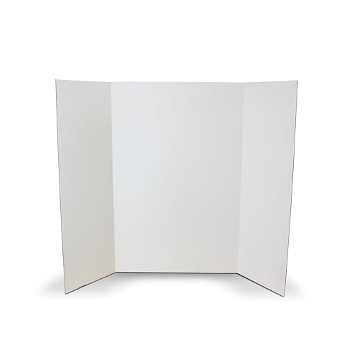 Flipside Products - 28" x 40" White 1 Ply Corrugated Project Boards, 5/32" Thick for Durable Signs, Displays, and Presentations - 18 Pack