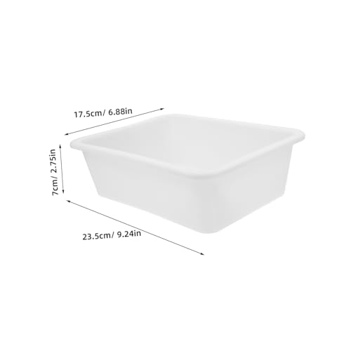 2pcs Lightweight Large Tray Utility Lab Dishes Storage Tray Organizer 7cm Depth Square Plate Acid Alkali Resistant