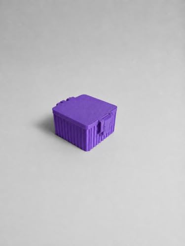 Peptide Case for Fridge, Vial Storage Box Holds 9 Vials 2ml 3ml, Purple - color: Purple
