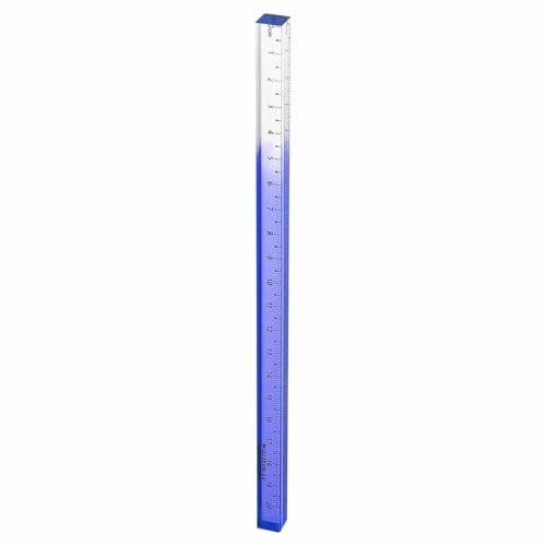 HARFINGTON Acrylic Clear Straight Rulers 20cm Metric,Blue - color: Blue, size: 20cm
