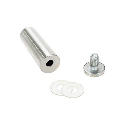 Sign Standoff Screws 1" Dia 3.2" Length Glass Standoff Bolts Stainless Steel 3/8" Thread Dia Advertising Screws - 4pcs - size: 1" Dia x 3.2" Length 4pcs