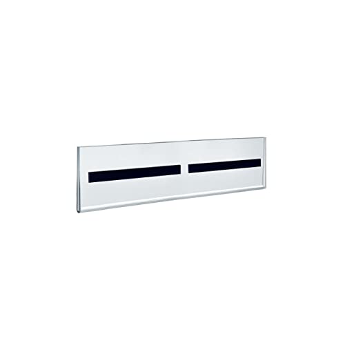 Azar Displays 129920 11" W x 2.5" H Horizontal U-Frame with Magnetic Strips, 10-Pack - size: 11 in W x 2.5 in. H