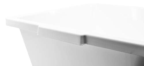 Eisco - Utility Tray Polypropylene Plastic 14.5 x 13.5 x 5 Inches for Laboratory and General Use