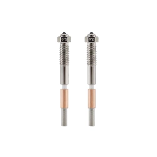 QIDI Q2/Plus5/Q2C Bimetal Nozzle 0.6mm (2PCS) - size: 0.6 mm, style: Q2/Plus5/Q2C