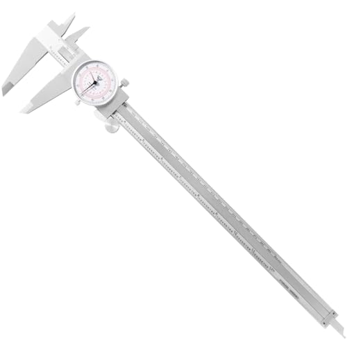 PECtools 12 Inch Dial Caliper, DIN 862 Double Dial Inch/Metric - size: 12“/300mm