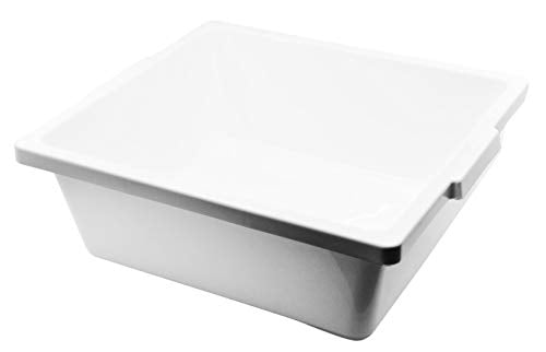 Eisco - Utility Tray Polypropylene Plastic 14.5 x 13.5 x 5 Inches for Laboratory and General Use