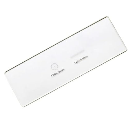 2 Scales DIV 0.01mm Microscope Reticle Division of the Graticule Calibrate Micrometer Microscope Accessory Calibration Slide