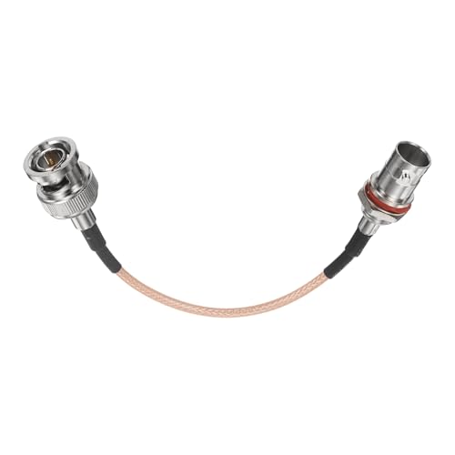 MECCANIXITY 0.33FT 3G-SDI Cable BNC Male to Female 75 Ohm Orange - size: 0.33 FT