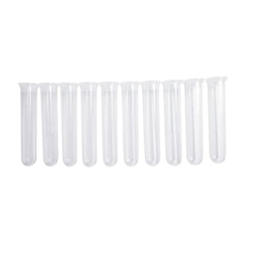 10 PCS 20ml Conical Centrifuge Tube Microcentrifuge Tube Sterile Plastic Test Tubes with Leak-Proof Screw Caps Lab Container with Graduated and Write-on Spot, Non-Pyrogenic, DN/RNase Free