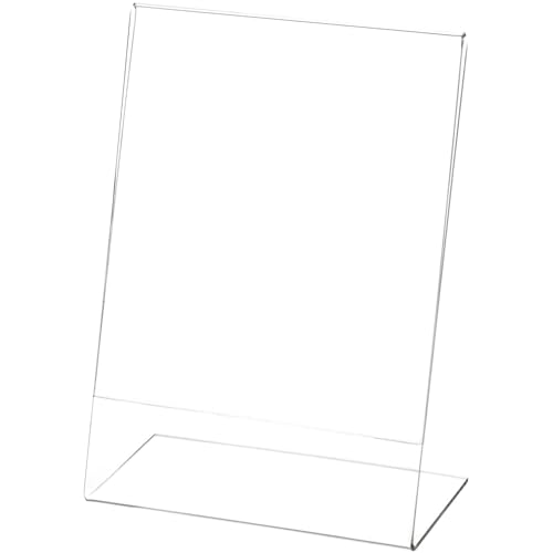 Plymor 5" W x 7" H Angled Sign Display/Literature Holder - size: 5" x 7"